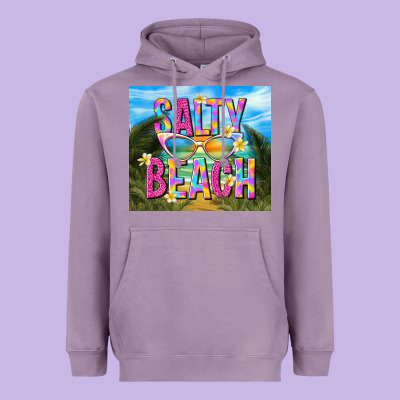 Salty Beach Heavyweight Hoodie Designed By Tumblerdesignbyshophia