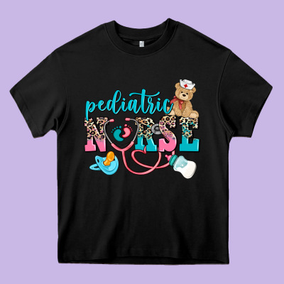 Pediatric Nurse Heavy Core Tee Designed By Adodesignshop