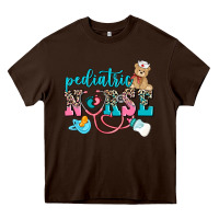 Chocolate Brown pediatric nurse Heavy Core Tee - AdoDesignShop