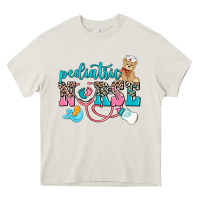 Cream pediatric nurse Heavy Core Tee - AdoDesignShop