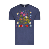 Vintage Denim wildflower malias Vintage Tee - MaliasSmallBusiness
