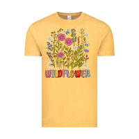 Vintage Mustard wildflower malias Vintage Tee - MaliasSmallBusiness