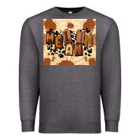 Charcoal Heather melanin Premium Sweatshirt - CowGirlArtShop