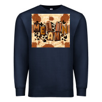 Navy melanin Premium Sweatshirt - CowGirlArtShop