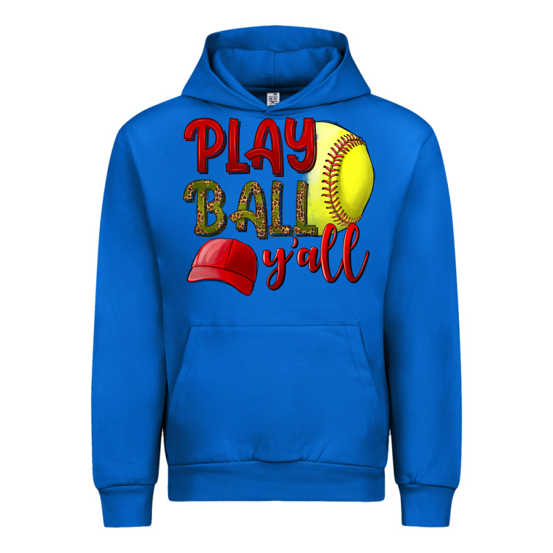 Play Ball Y'all Softball Urban Hoodie by BundleAndBundleShop | Teevron