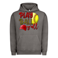 Pigment Tornado Play Ball Y'all Softball Urban Hoodie - BundleAndBundleShop