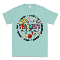 Seafoam teachers aide Classic Tee - MaliasSmallBusiness