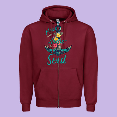 Hope Is The Anchor Zipper Hoodie Designed By Bettercallsaul