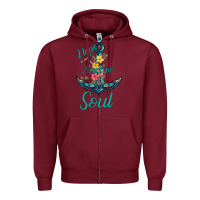 Burgundy Hope is the Anchor Zipper Hoodie - Bettercallsaul
