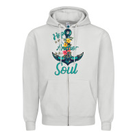 Dove Grey Hope is the Anchor Zipper Hoodie - Bettercallsaul