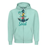 Seafoam Hope is the Anchor Zipper Hoodie - Bettercallsaul