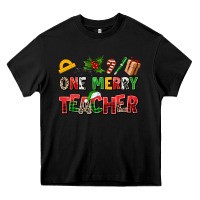 Black one merry teacher Heavy Core Tee - AdoDesignShop