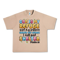 Burro god is my refuge and my fortress under his wings Urban Heavy Tee - MaliasSmallBusiness
