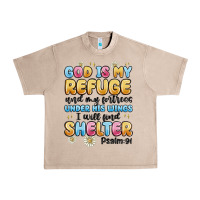 French Oak god is my refuge and my fortress under his wings Urban Heavy Tee - MaliasSmallBusiness