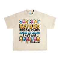 Sandshell god is my refuge and my fortress under his wings Urban Heavy Tee - MaliasSmallBusiness