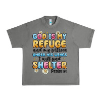 Tornado god is my refuge and my fortress under his wings Urban Heavy Tee - MaliasSmallBusiness
