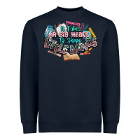 Navy it takes a big heart to shape little mind teacher Heavyweight Sweatshirt - NancyCooperArtShop