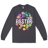 Smoke Easter with eggs and daisy Long Sleeve Tee - NancyCooperArtShop
