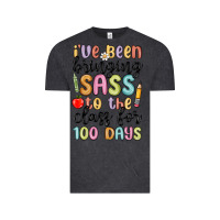 Vintage Black i ve been bringing sass to the class for 100 days Vintage Tee - MaliasSmallBusiness