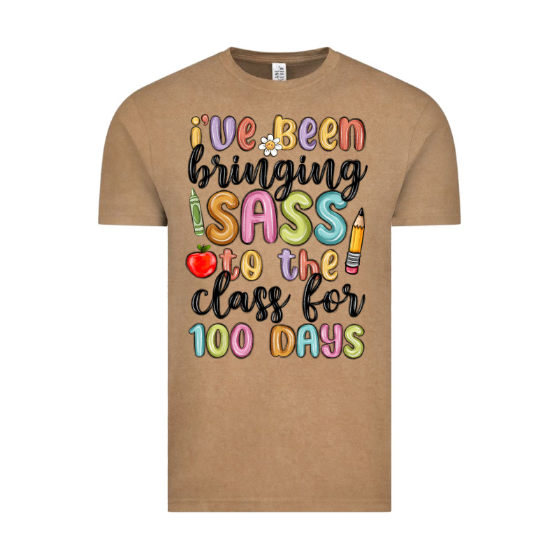 I Ve Been Bringing Sass To The Class For 100 Days Vintage Tee by MaliasSmallBusiness | Teevron
