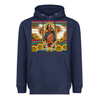 Navy our lady of guadalupe Heavyweight Hoodie - TumblerDesignByShophia
