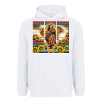 White our lady of guadalupe Heavyweight Hoodie - TumblerDesignByShophia