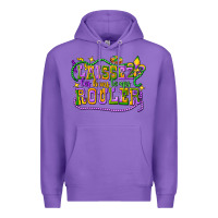 Purple laissez les bons temps router Premium Hoodie - CowGirlArtShop