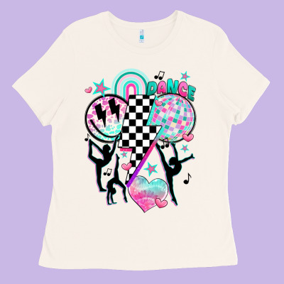 Retro Dance Ladies Tee Designed By Jahusdesignshop