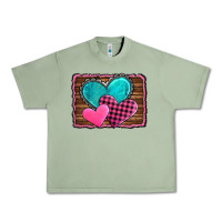 Oil Green valentine's day hearts turquoise heart Urban Heavy Tee - AdoDesignShop