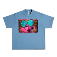 Pebble Blue valentine's day hearts turquoise heart Urban Heavy Tee - AdoDesignShop