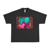 Pigment Black valentine's day hearts turquoise heart Urban Heavy Tee - AdoDesignShop