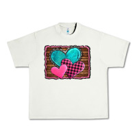Pistachio valentine's day hearts turquoise heart Urban Heavy Tee - AdoDesignShop