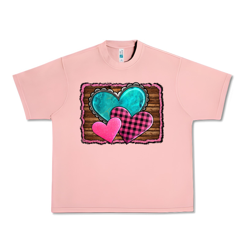 Valentine's Day Hearts Turquoise Heart Urban Heavy Tee by AdoDesignShop | Teevron