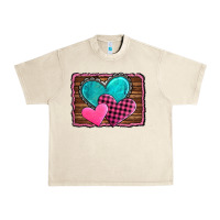 Sandshell valentine's day hearts turquoise heart Urban Heavy Tee - AdoDesignShop