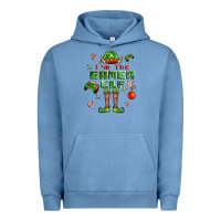 Pigment Pebble Blue im the gamer elf Urban Hoodie - FaDigitalArtStudio