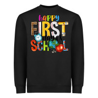 Black happy first day of school Heavyweight Sweatshirt - NancyCooperArtShop