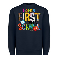 Navy happy first day of school Heavyweight Sweatshirt - NancyCooperArtShop