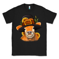 Black Thanksgiving Cow Classic Tee - NancyCooperArtShop