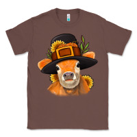 Chestnut Thanksgiving Cow Classic Tee - NancyCooperArtShop