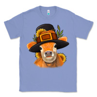 Colony Blue Thanksgiving Cow Classic Tee - NancyCooperArtShop