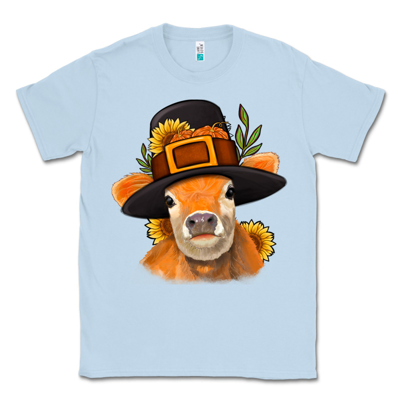 Thanksgiving Cow Classic Tee by NancyCooperArtShop | Teevron