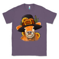 Lavender Thanksgiving Cow Classic Tee - NancyCooperArtShop