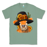 Sage Thanksgiving Cow Classic Tee - NancyCooperArtShop