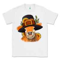 White Thanksgiving Cow Classic Tee - NancyCooperArtShop