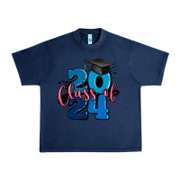 Navy class of 2024 Urban Heavy Tee - MaliasSmallBusiness