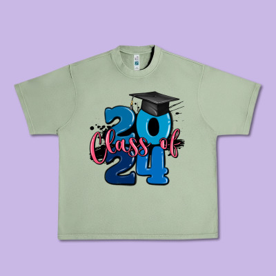Class Of 2024 Urban Heavy Tee Designed By Maliassmallbusiness