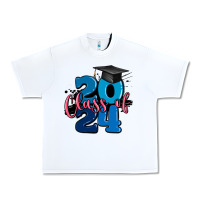 White class of 2024 Urban Heavy Tee - MaliasSmallBusiness