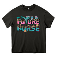 Asphalt future nurse Heavy Core Tee - AdoDesignShop