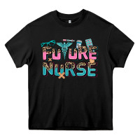 Black future nurse Heavy Core Tee - AdoDesignShop