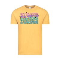 Vintage Mustard get in loser we're disrupting systems of oppressio Vintage Tee - MaliasSmallBusiness